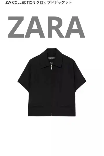 ZARA ZW COLLECTION 크롭 자켓 블랙 XS