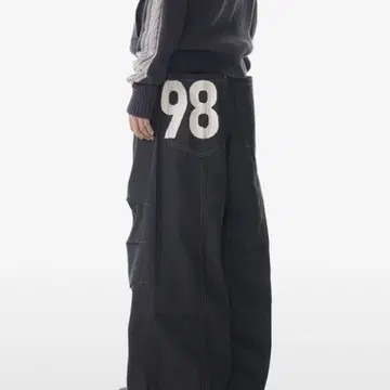 아캄 98 Printed Knee Pin-tuck Denim Pants | 브랜드 중고거래 플랫폼