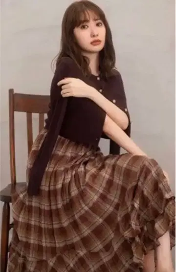 Herlipto 코튼 블렌드 보일 맥시 스커트