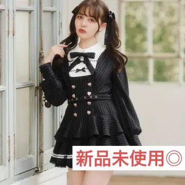 리즈리사 LIZLISA 핀스트라이프 2WAY 셋업 블랙