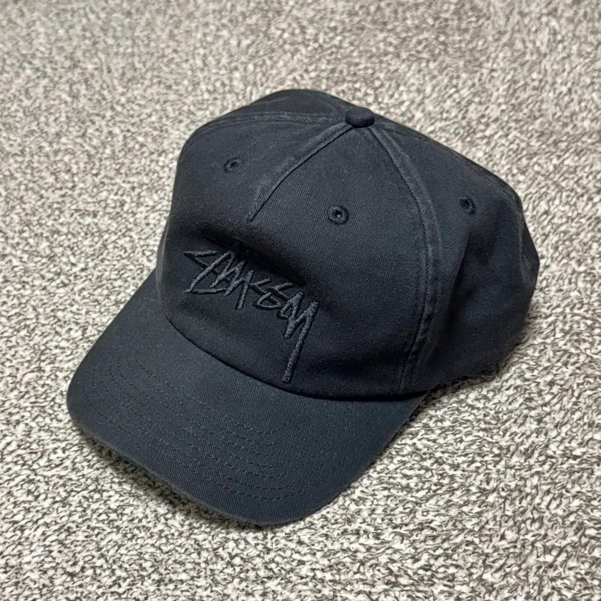 Stussy Big S Jacquard Skullcap Black Authentic | Bunjang Global