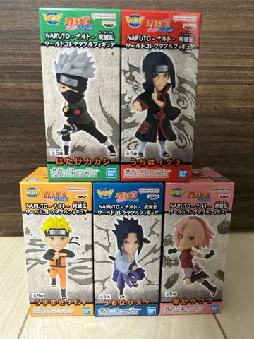 NARUTO 월드 컬렉터블 피규어 돌풍전 전 5종 세트