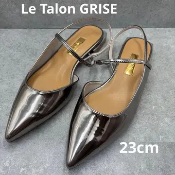 컨디션 최상 Le Talon GRISE 스트랩 슬링백 23cm