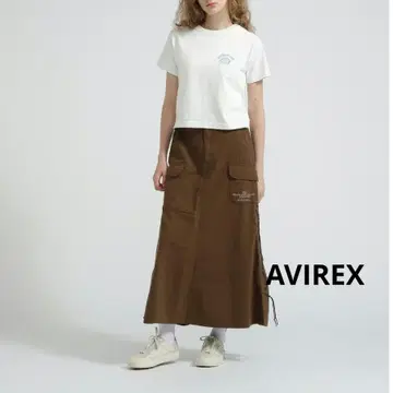 AVIREX 밀리터리 사이드 레이스업 스커트