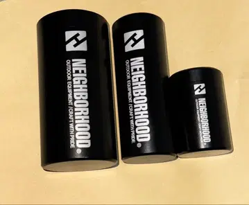 Neighborhood 블랙 아웃도어 케이스 휴대용 수납 용기 3세트