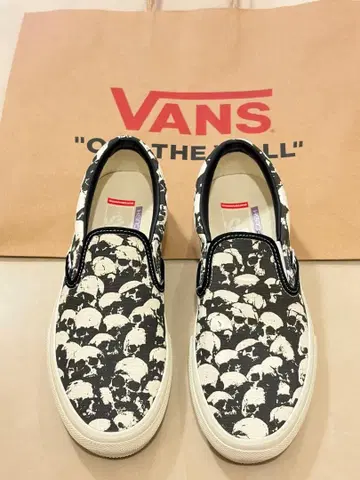 새상품 VANS 반스 Skull 스컬 스케이트 슬립온 26cm