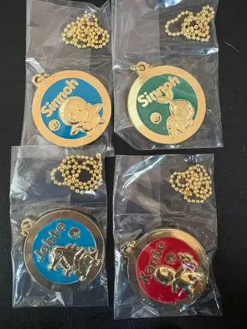 포켓몬 제일복권 30thANNIVERSARY J상 메탈 참 4종 세트