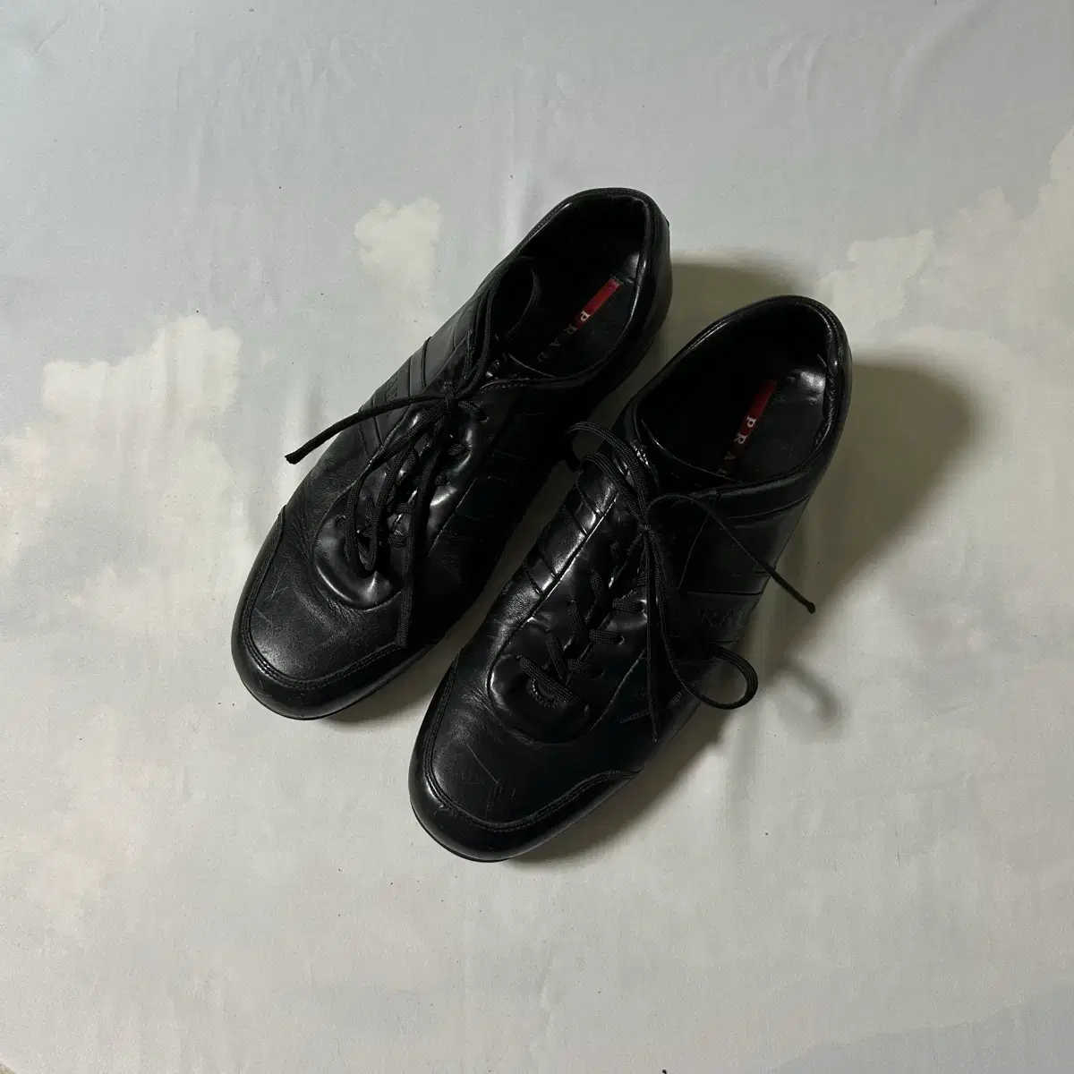 275~280) Prada Sport Leather Velcro Sneakers Shoes | Bunjang Global
