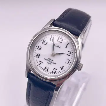 새상품급 작동 SEIKO ALBA 여성용 손목시계 솔라 10기압 방수