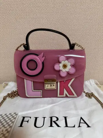 새상품급 초레어 FURLA 훌라 캔디백 미니 숄더백 퍼플