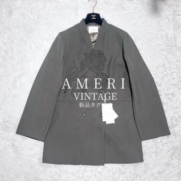 새상품 AMERI VINTAGE ROSE EMBROIDERY JACKET
