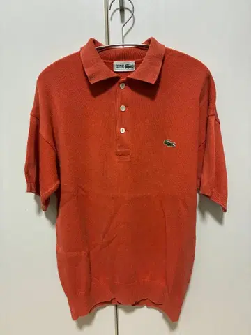 LACOSTE 피케 셔츠 오렌지
