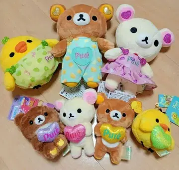 [한정판] 퓨레구미 봉제 인형 리락쿠마 rilakkuma 로프트 7점