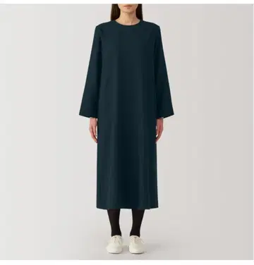 무인양품 기모 풀오버 긴팔 원피스 XL
