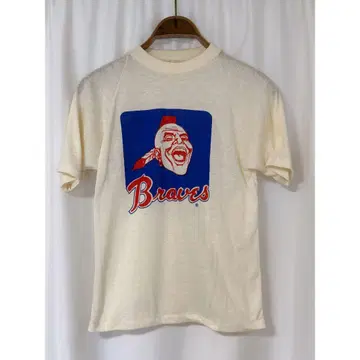 80s USA제 Braves 브레이브스 치프 노크아호마 T셔츠