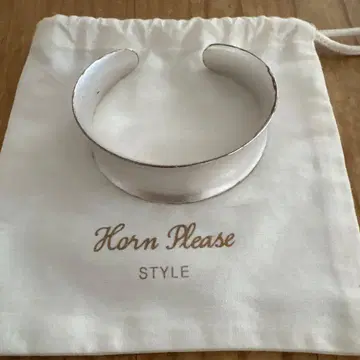 Horn please 와이드 뱅글 팔찌 실버