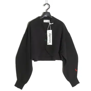 nagonstans 커브 프론트 가디건 택 포함 블랙