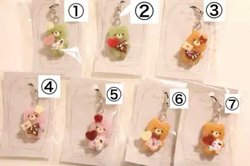 와플 애니멀 스트랩 [ 토끼 고양이 곰 레진 ]