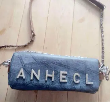 ANHECL 데님 숄더백 핸드백 반짝이는 부품 럭셔리