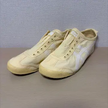오니츠카타이거 멕시코66 슬립온 레몬크림 27.0