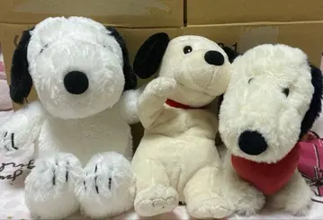 스누피 봉제 인형 3종 세트