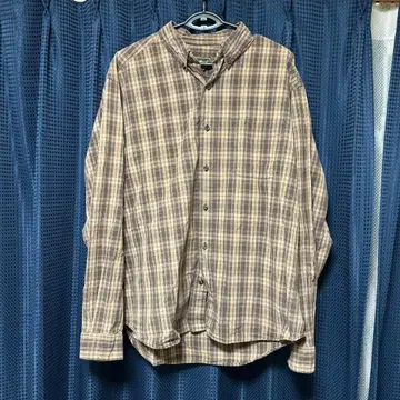 Eddie Bauer 에디 바우어 플란넬 셔츠 L 브라운 체크