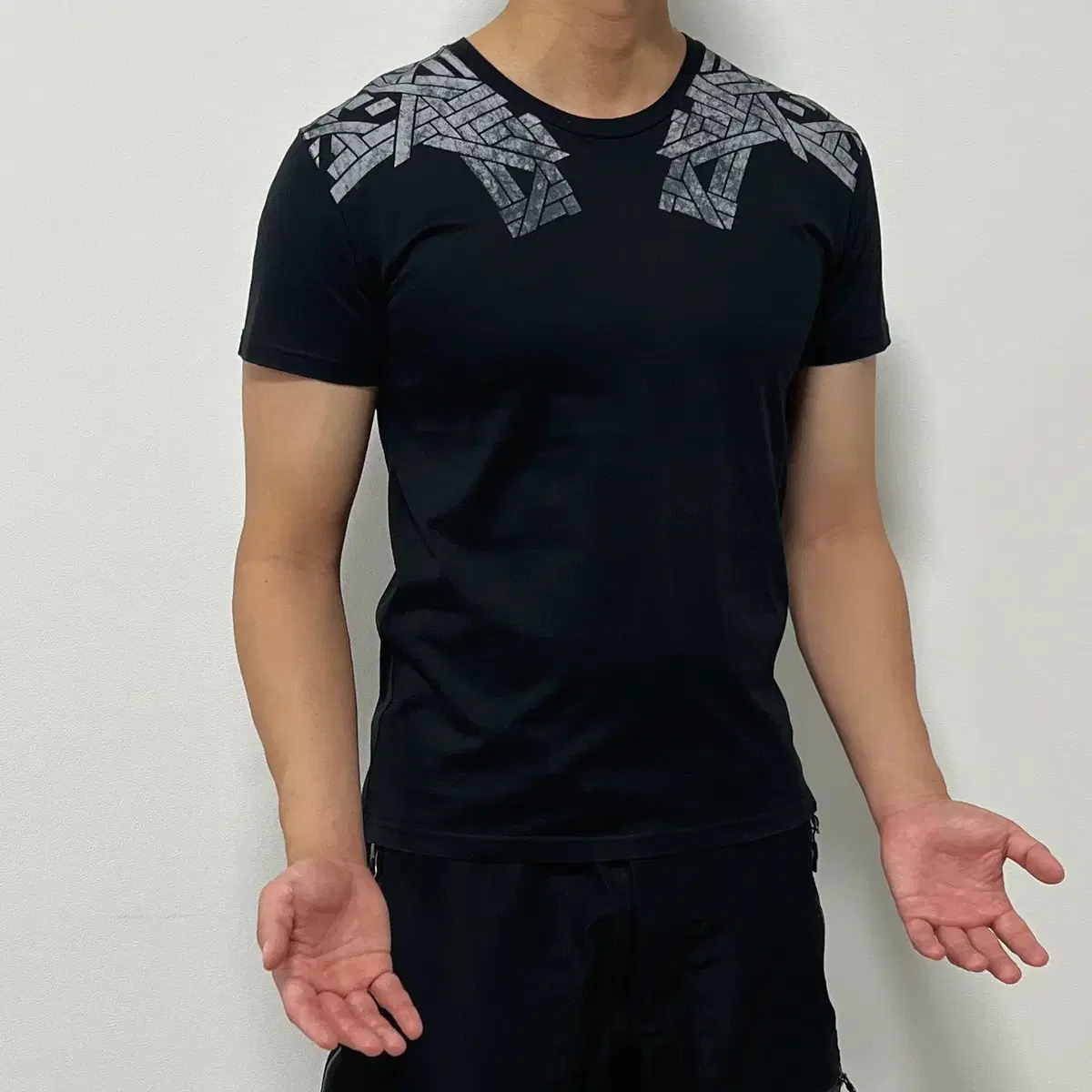Dior Homme 08SS Geometric Graphic T-shirt Black | Bunjang Global