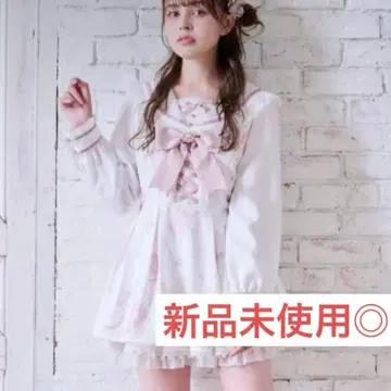 리즈리사 LIZLISA 주얼리 패턴 셋업 화이트