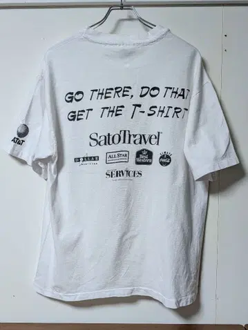 90s 미군 이벤트 티셔츠 tee 기업 Hanes 싱글
