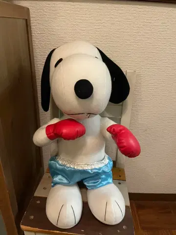 스누피 복싱 봉제 인형