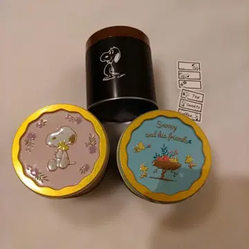 Snoopy 스누피 빈 캔 3개