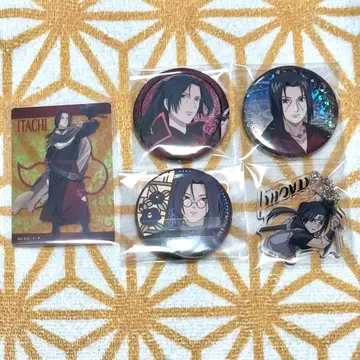 NARUTO 아카츠키 우치하 이타치 캔뱃지 카드 아크릴 키링 묶음 판매