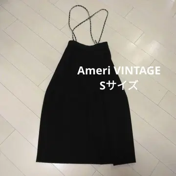 Ameri VINTAGE 체인 서스펜더 스커트