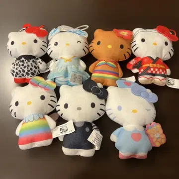 Hello Kitty 50주년 마스코트 7종 세트