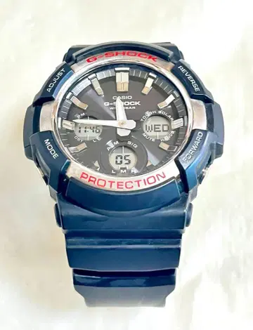 G-SHOCK GAS-100 전파 솔라 아날로그 디지털 손목시계 블랙