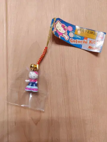 [초초레어!] 지역 한정 키티 오카야마 데님 끈 스트랩