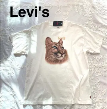 새상품 Levi's 리바이스 쿠거 T셔츠 애니멀 무늬 빅캣