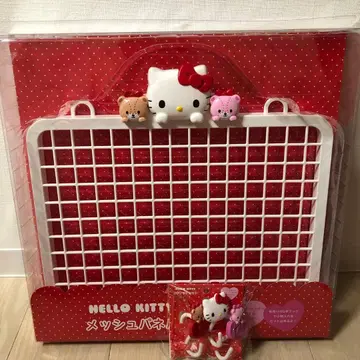 Hello Kitty 메쉬 패널 S자 후크 세트