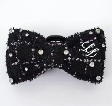 Lumignon Pink tweed ribbon hair clip
