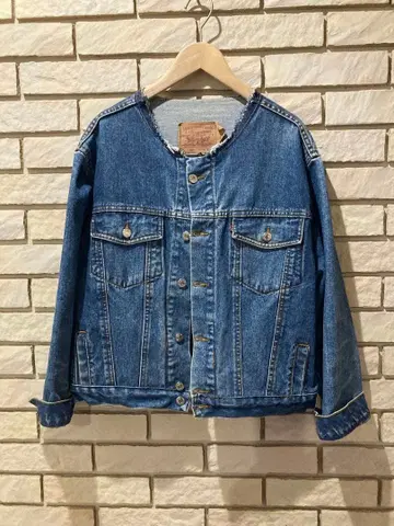 Levi's 501 데님 자켓 노카라
