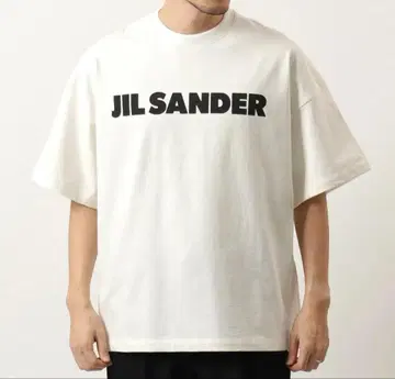JIL SANDER 로고 프린트 빅 실루엣 반팔 T셔츠 L