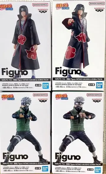 NARUTO 나루토 - 돌풍전 Figuno 카카시 & 이타치 4개 세트