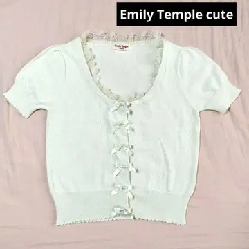 Emily Temple cute 리본 레이스 프릴 니트