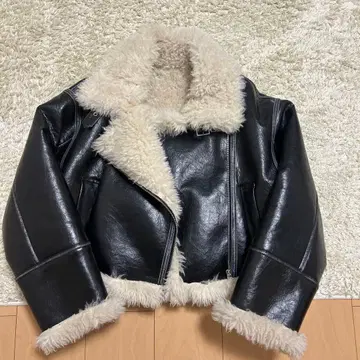 MURUA 무스탕 자켓 블랙
