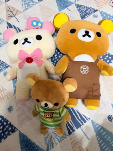 리락쿠마 봉제 인형 3종 세트