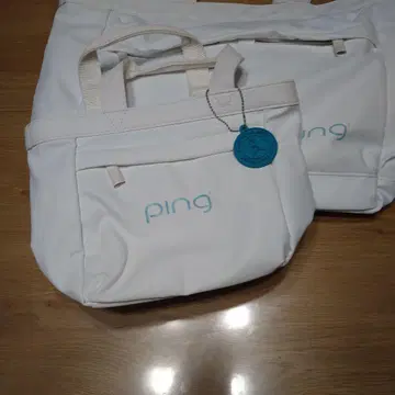 PING 토트백 화이트 PLAY YOUR BEST 새상품