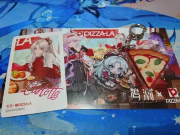 명조 PIZZA-LA 칼롯타 아크릴 키링 카드 세트