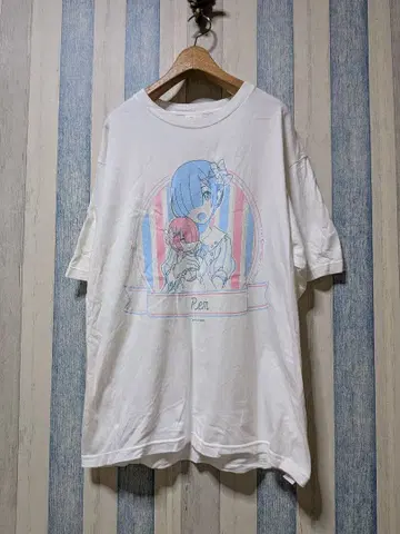 Re: 제로부터 시작하는 이세계 생활 리제로 T셔츠 Rem XL