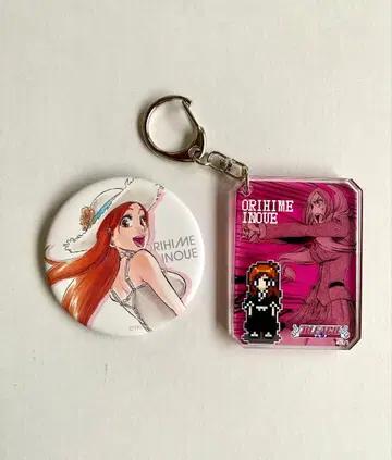 BLEACH 블리치 원화전 이노우에 오리히메 시크 아크릴 키링 캔뱃지