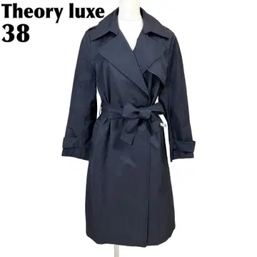 [새상품급] Theory luxe 트렌치코트 허리끈 38 네이비 무지